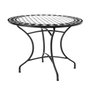 BigBuy Garden Table d'appoint Delfos Blanc Noir Céramique