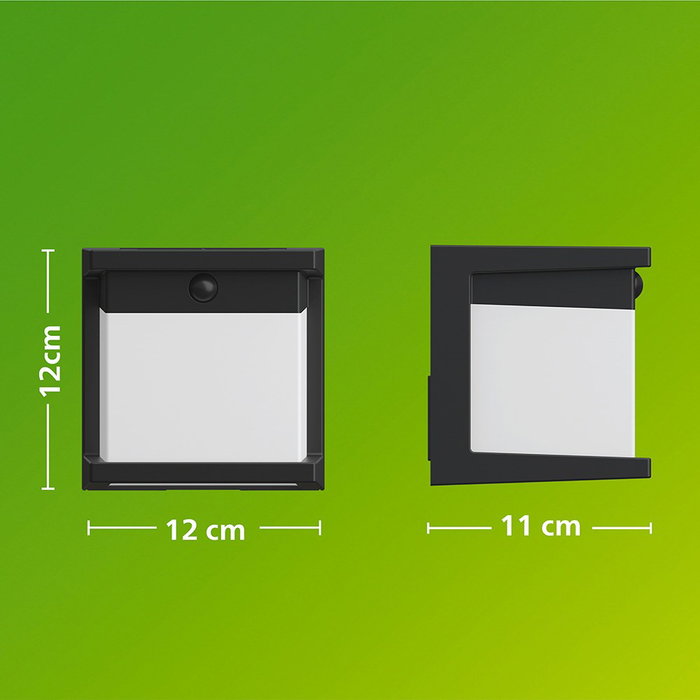 Philips Applique LED solaire Diara, Negro