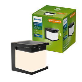Philips Applique LED solaire Diara, Negro