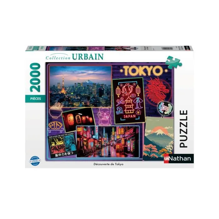 Ravensburger Puzzle 2000 Pièces Découverte de Tokyo - 12001091 - À Partir de 14 Ans Ravensburger Puzzle 2000 Pièces Découverte de Tokyo - 12001091 - À Partir de 14 Ans