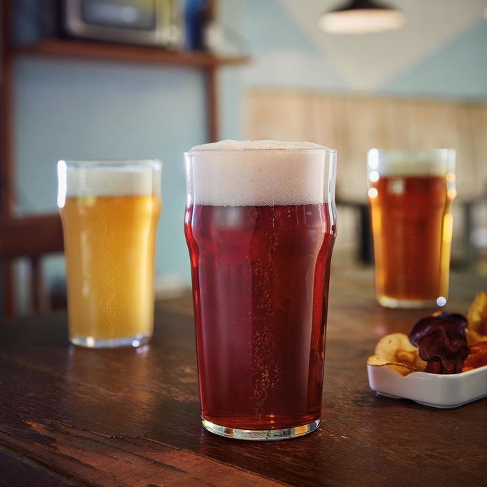 Verre à bière Arcoroc Nonic Transparent verre 340 ml (24 Unités) Verre à bière Arcoroc Nonic Transparent verre 340 ml (24 Unités)