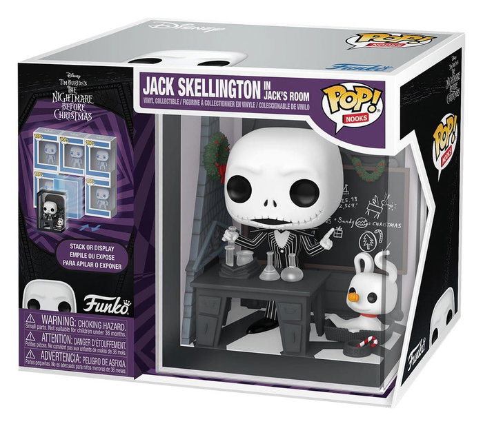 Funko POP! Nooks Jack Skellington dans sa chambre - L'Étrange Noël de Monsieur Jack