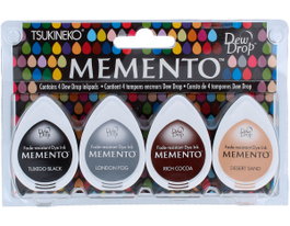 Tsukineko Set de 4 tampons encreurs MEMENTO Montaña de Piedra