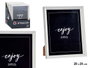 Giftdecor Porte-photo en Plastique Blanc 20 x 25 cm avec Verre et Chevalet (Set de 24)