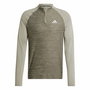 T-shirt à manches longues homme Adidas Gym+ 3 Bandas 1/4Zip Marron