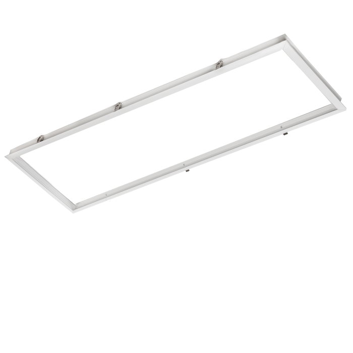 Cadre en aluminium pour panneau LED 120x30 cm blanc