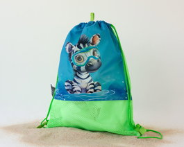 KioKids Sac de plage Animaux Vert