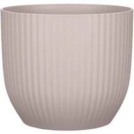 Deroma 231 - Pot de fleurs rond, 27 cm de diametre, 10 litres, couleur rose - Design elegant et contemporain pour interieur et exterieur