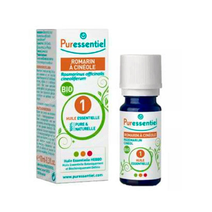 Puressentiel Huile Essentielle de Romarin à Cinéole Bio 10 ml - Aromathérapie, Complément Alimentaire, Flacon 10 ml Puressentiel Huile Essentielle de Romarin à Cinéole Bio 10 ml - Aromathérapie, Complément Alimentaire, Flacon 10 ml