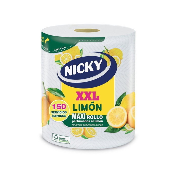 Nicky Essuie-tout XXL Citron 150 Unités Nicky Essuie-tout XXL Citron 150 Unités