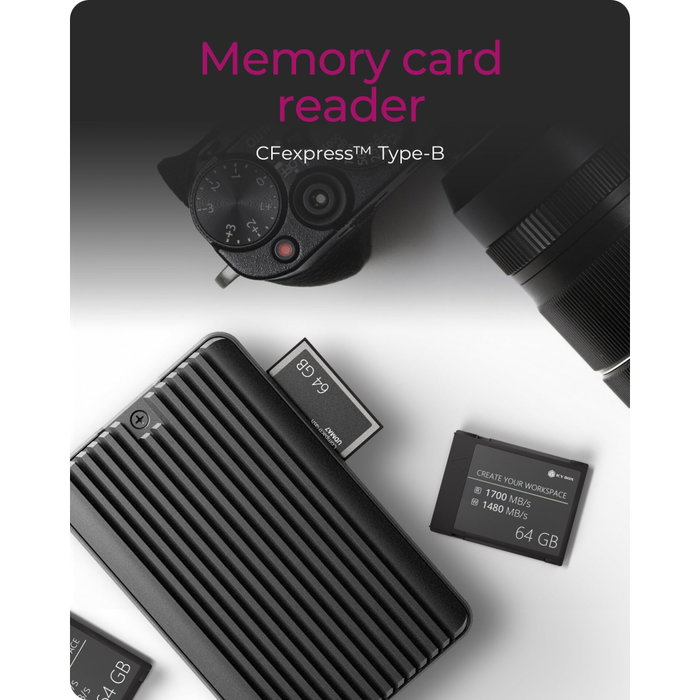 Icy IB-CR601M-C31 Boîtier SSD M.2 avec lecteur de carte