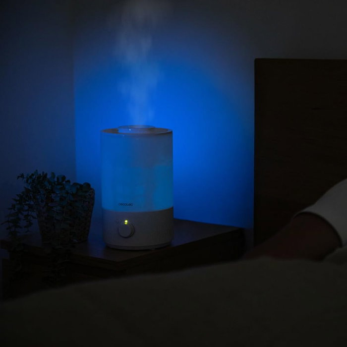 Humidificateur ultrasons Cecotec 2,5L 27W LED blanc Breezecare 2500 Light