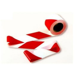 JAR Ruban de signalisation rouge/blanc 100mm x 200m Galga 400