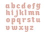 Misskuty Emporte-pièce fin ZAG Alphabet classique minuscule 26 unités