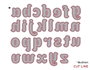 Misskuty Emporte-pièce fin ZAG Alphabet classique minuscule 26 unités