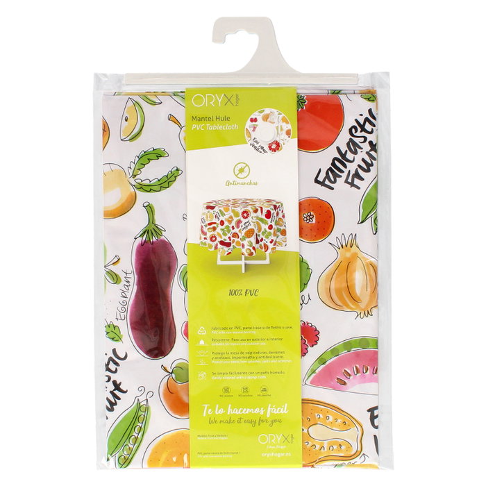 ORYX Nappe ronde en PVC Ø 140 cm Fruits Fantaisie ORYX Nappe ronde en PVC Ø 140 cm Fruits Fantaisie