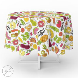 ORYX Nappe ronde en PVC Ø 140 cm Fruits Fantaisie