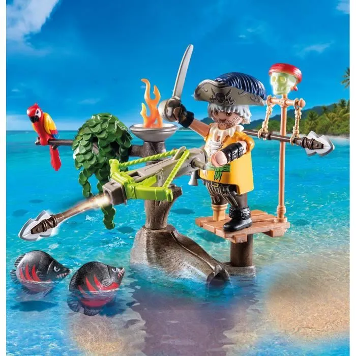 PLAYMOBIL Pirate avec arbalète et poisson 71795 PLAYMOBIL Pirate avec arbalète et poisson 71795