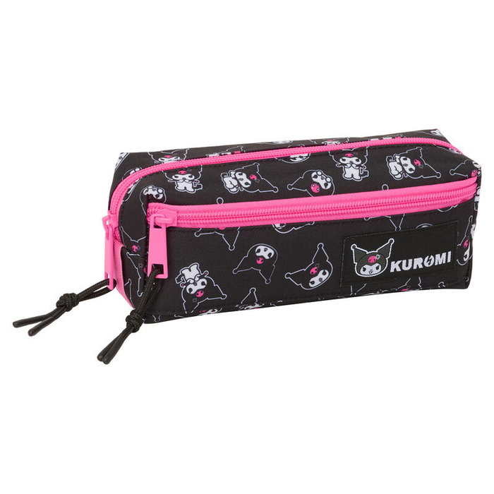 Safta Trousse Fourre-Tout Triple Kuromi Noir Fuchsia