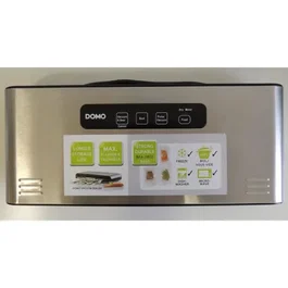 DOMO DO327L Soudeuse sous-vide automatique et manuelle 120 W, pour aliments secs et liquides, avec 20 sacs et soudure de 2.5 mm