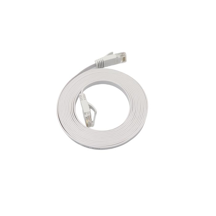 MicroConnect Câble réseau plat CAT6a U/UTP 10m, Blanc MicroConnect Câble réseau plat CAT6a U/UTP 10m, Blanc