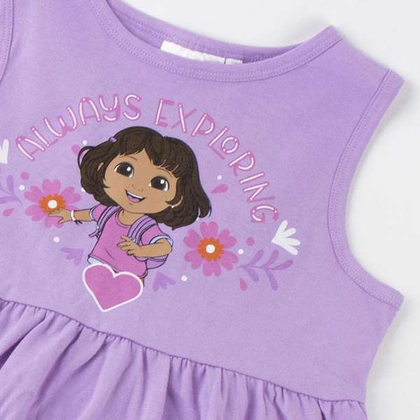 Cerdá Robe Single Jersey Dora la Exploratrice 5 Ans - Modèles Assortis