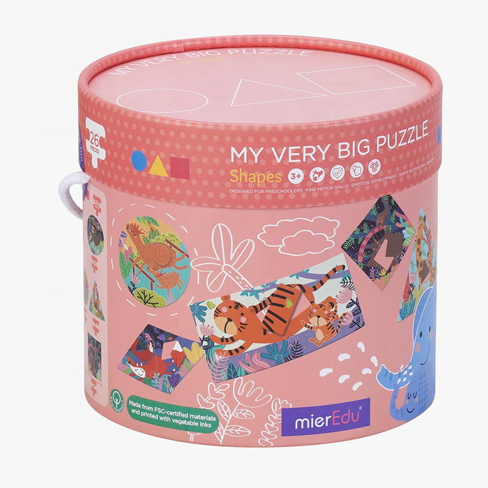 Mieredu Mi Superpuzle Formes Me101 - Puzzle éducatif en bois avec aimants - Lettres bilingues anglais/espagnol - Développement des compétences pour enfants 3 ans et plus