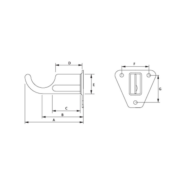 Lapafil Support de radiateur aluminium 75 mm gris Lapafil Support de radiateur aluminium 75 mm gris