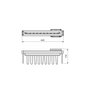 Emuca Porta cravates latéral extractible Quartz, Plastique et Aluminium, Titane