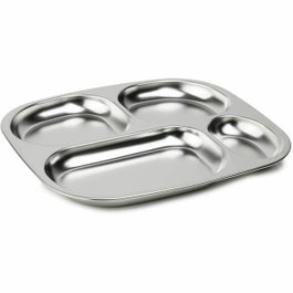 Thermobaby Plateau compartimenté 4 compartiments en Inox