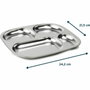 Thermobaby Plateau compartimenté 4 compartiments en Inox