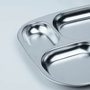 Thermobaby Plateau compartimenté 4 compartiments en Inox