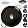 La Dehesa Poêle à paella émaillée 70 cm 30 portions acier émaillé noir (Set de 2)