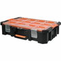 Tood Mallette organisateur avec 12 godets amovibles noir/orange