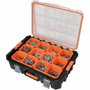 Tood Mallette organisateur avec 12 godets amovibles noir/orange