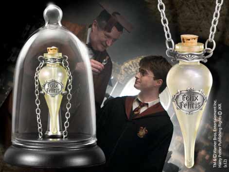 The Noble Collection Pendentif Felix Felicis Harry Potter avec présentoir The Noble Collection Pendentif Felix Felicis Harry Potter avec présentoir