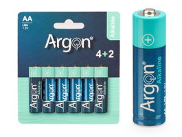 ARGON Pilas Alcalinas LR6 AA Pack de 60