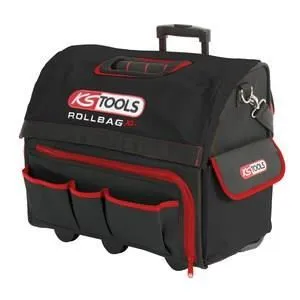 KS TOOLS 850.0335 Sac à roulettes rollbag, système trolley, 40 L, charge max 35 kg, avec compartiment à scie renforcé, nombreuses poches, tissu 600D ultra-résistant