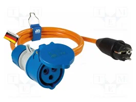 AS SCHWABE Rallonge réseau PowerLight H07BQ-F 3G2,5mm2 1,5m orange