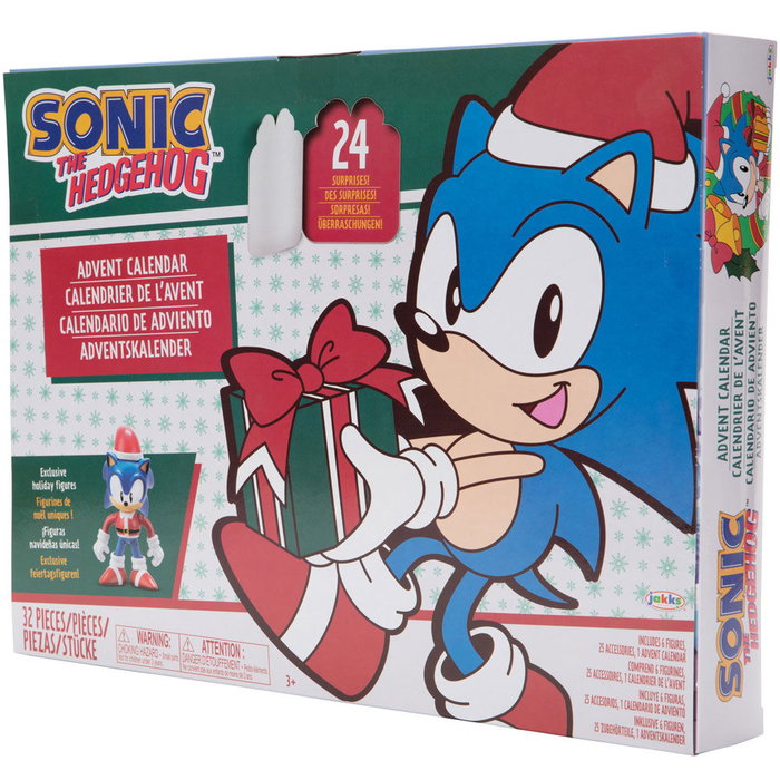 JAKKS PACIFIC Calendrier de l'Avent Sonic The Hedgehog - Dimensions: 405 x 305 x 58 mm JAKKS PACIFIC Calendrier de l'Avent Sonic The Hedgehog - Dimensions: 405 x 305 x 58 mm