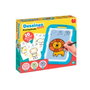 Diset Dessineo, Studio de dessin pour apprendre à dessiner étape par étape, avec 20 planches lumineuses et compartiment de rangement, pour enfants dès 4 ans