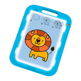 Diset Dessineo, Studio de dessin pour apprendre à dessiner étape par étape, avec 20 planches lumineuses et compartiment de rangement, pour enfants dès 4 ans