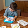 Diset Dessineo, Studio de dessin pour apprendre à dessiner étape par étape, avec 20 planches lumineuses et compartiment de rangement, pour enfants dès 4 ans