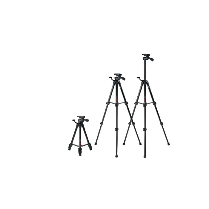 Bosch TT 120 - Trépied pour Laser Ligne en Aluminium, Hauteur Réglable 0.55 à 1.20 m, Tête Inclinable et Orientable à 360°, avec Niveaux à Bulle et Filetage 1/4"