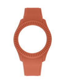 Watxandco Bracelet de montre en silicone rouge 43 mm