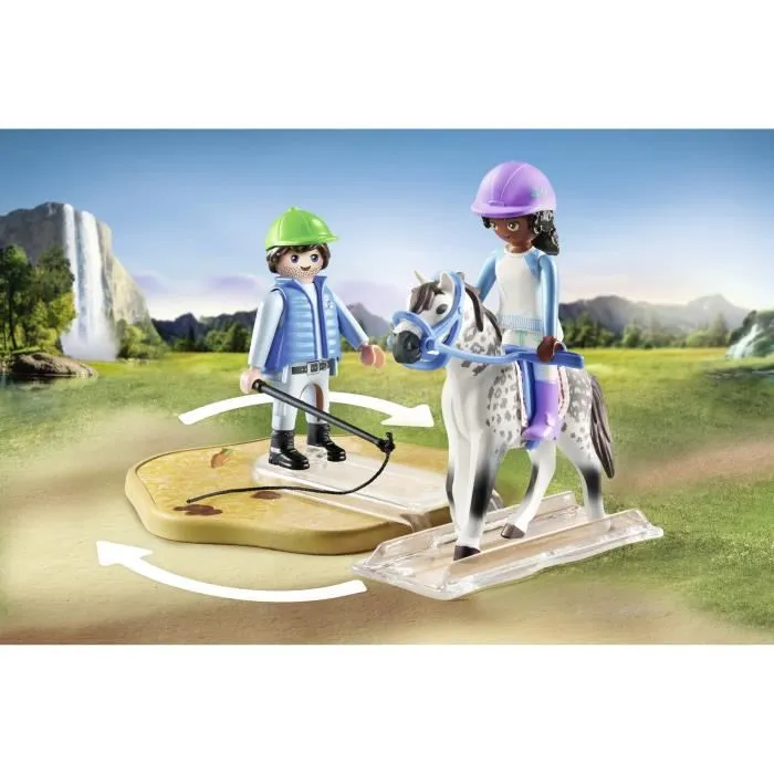 Playmobil 71637 Arène d'équitation Horses of Waterfall - Jeu de construction avec 67 pièces - À partir de 5 ans