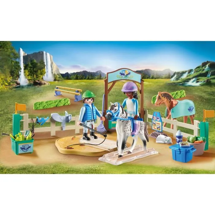 Playmobil 71637 Arène d'équitation Horses of Waterfall - Jeu de construction avec 67 pièces - À partir de 5 ans