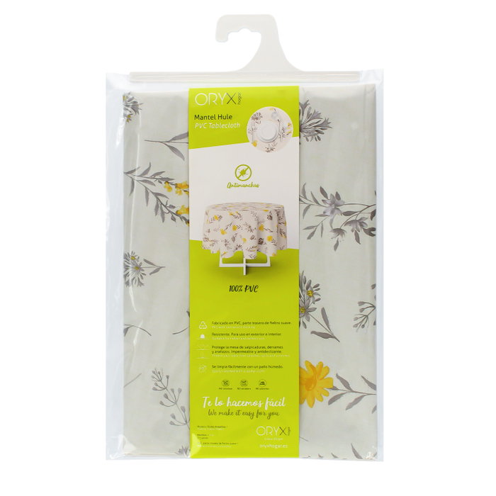 ORYX Nappe Ronde Ø140 cm Fleurs Jaunes