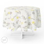 ORYX Nappe Ronde Ø140 cm Fleurs Jaunes