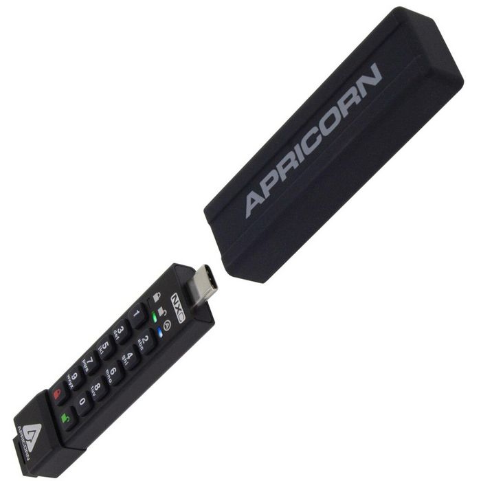 Apricorn 32 Go Clé USB 3.2 Type-C Chiffrement Matériel AES 256 bits XTS 5 Gbps